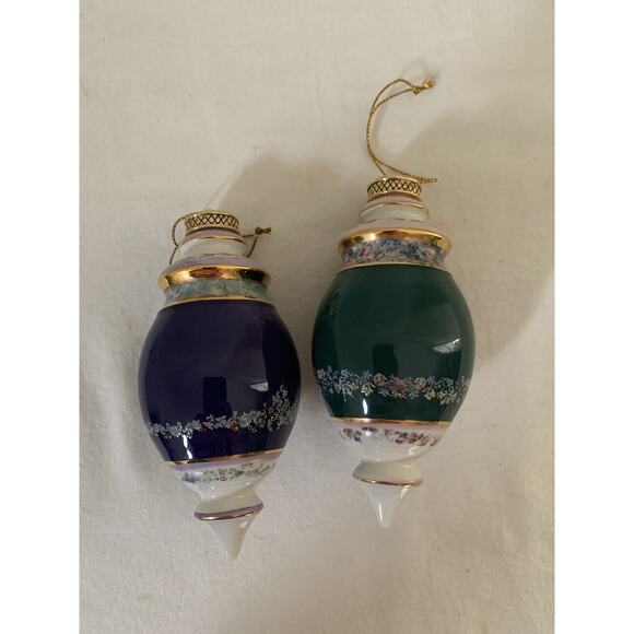 Vintage Heirloom Porcelain Bradford Editions Ornament Symphony of Angels Set 2 - Picture 2 of 7